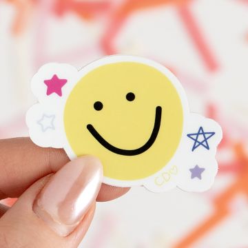 Small Smiley Face Decal Sticker